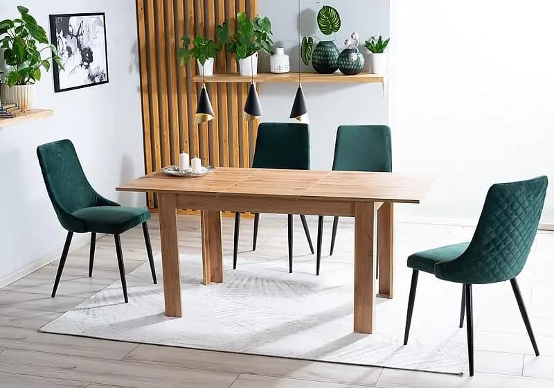 Casarredo Jídelní čalouněná židle NOPI velvet zelená/černá mat - náhled 2