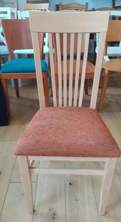 ATAN Jídelní židle K1 buk/terracotta - II.jakost POSLEDNÍ KUS - náhled 2