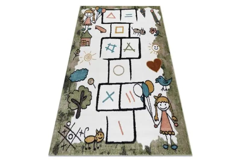 Dywany Łuszczów Dětský kusový koberec Fun Hop green 140x190 cm - náhled 5