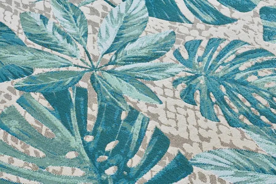 Hanse Home Kusový koberec Flair 105618 Tropical Leaves Turqouise 120x180 cm - náhled 3