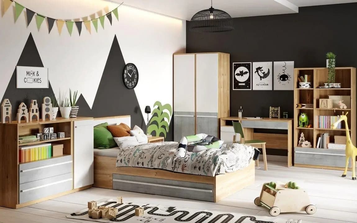 Casarredo Komoda se zásuvkami FLAMY 07 3S dub nash/šedá/bílá - náhled 5
