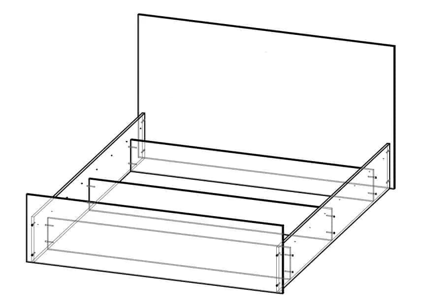 Casarredo Postel SANTOS 160x200 cm wenge - náhled 2