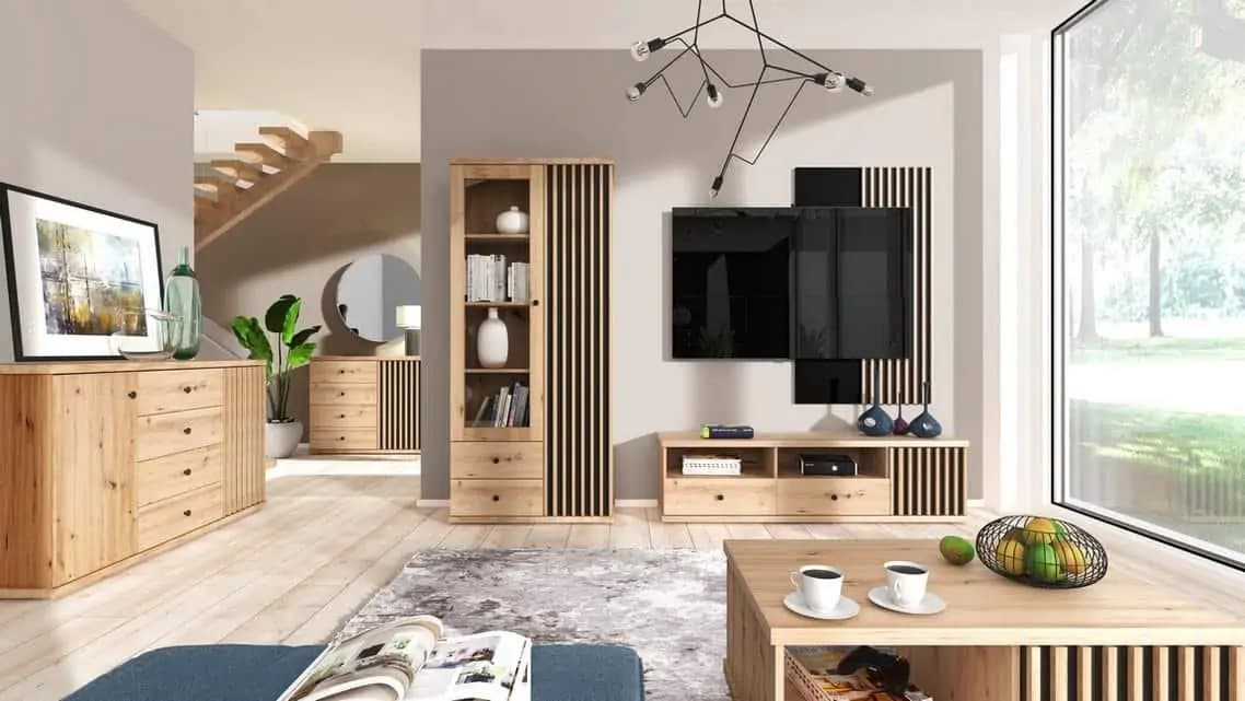 Casarredo Závěsná police BARBUS dub artisan/černá - náhled 4