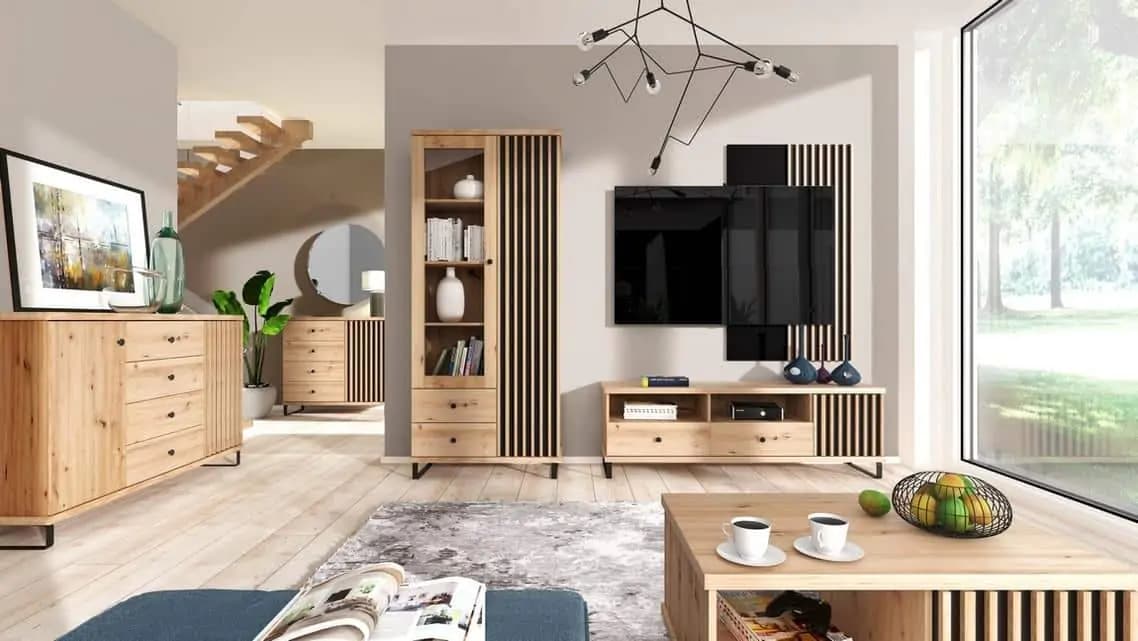 Casarredo Závěsná police BARBUS dub artisan/černá - náhled 5