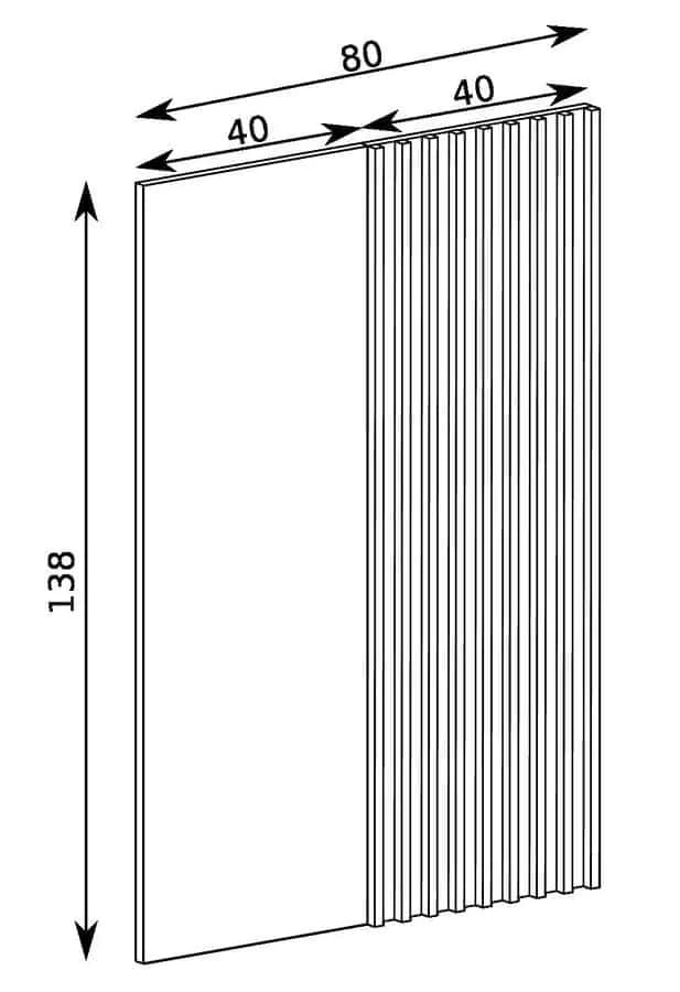 Casarredo Závěsný panel BARBUS dub artisan/černá - náhled 5