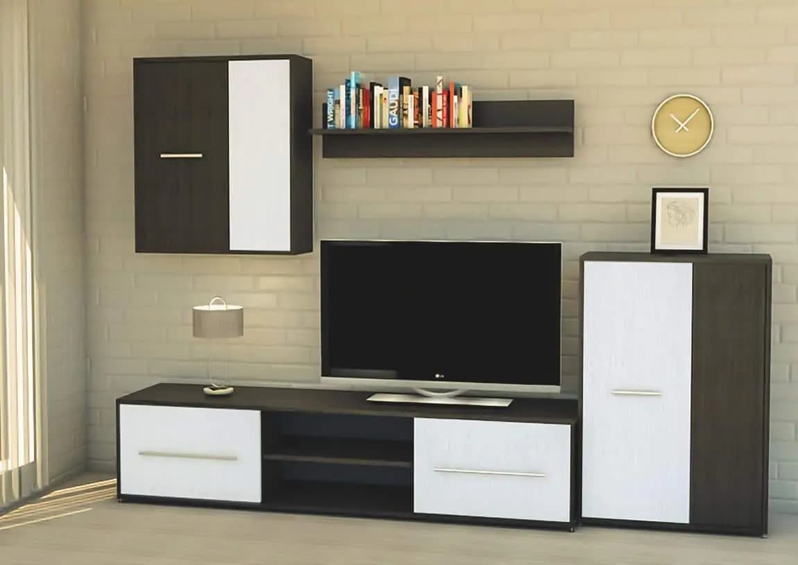 Casarredo Obývací stěna ZETA wenge/bílá - náhled 2