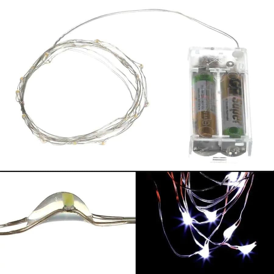 Autronic Řetěz s LED světýlky s časovačem LED2025 WT