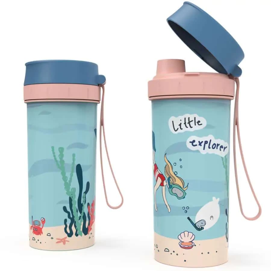 ROTHO Láhev 0,4 l KIDS EXPLORER - růžová - náhled 2