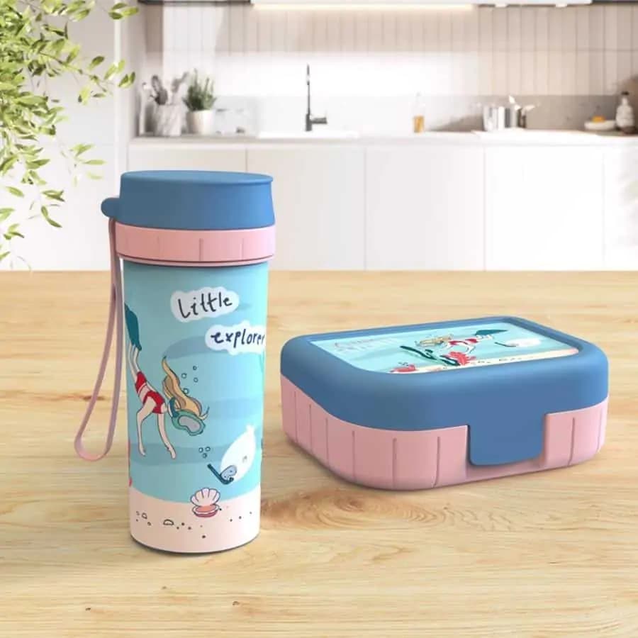 ROTHO Láhev 0,4 l KIDS EXPLORER - růžová - náhled 3