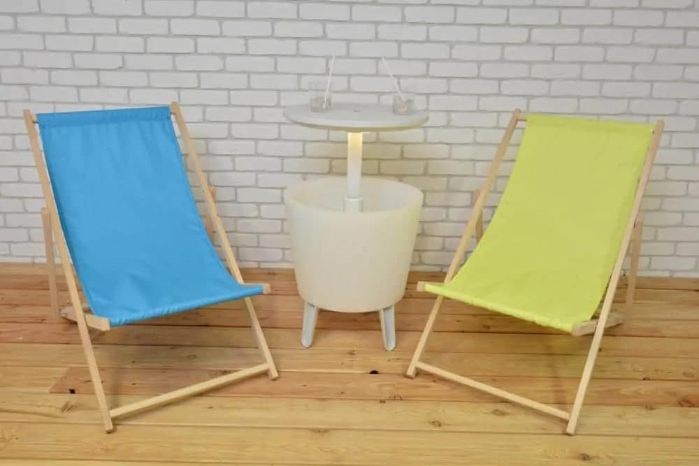 Rojaplast Lehátko Bahama POLYESTER - MODRÉ - náhled 4
