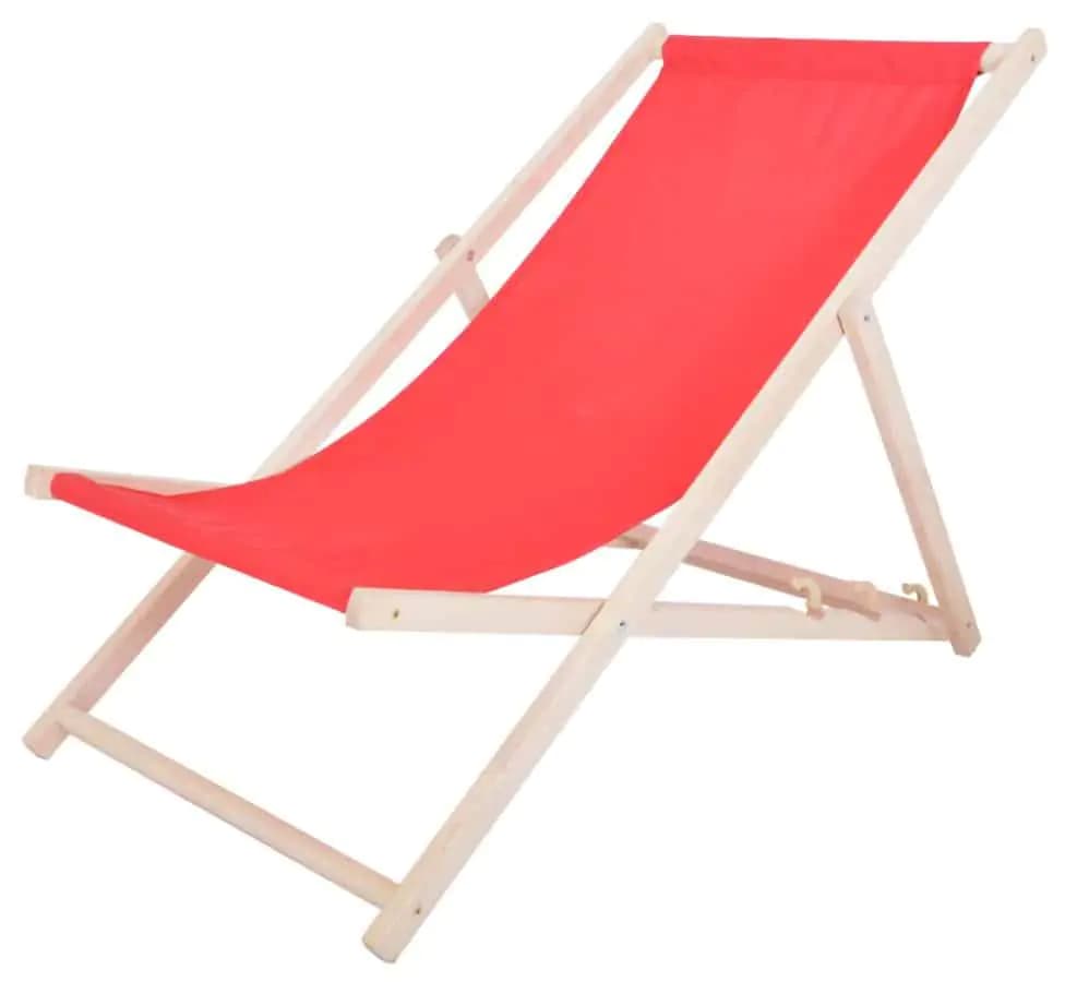 Rojaplast Lehátko Bahama POLYESTER - ČERVENÉ