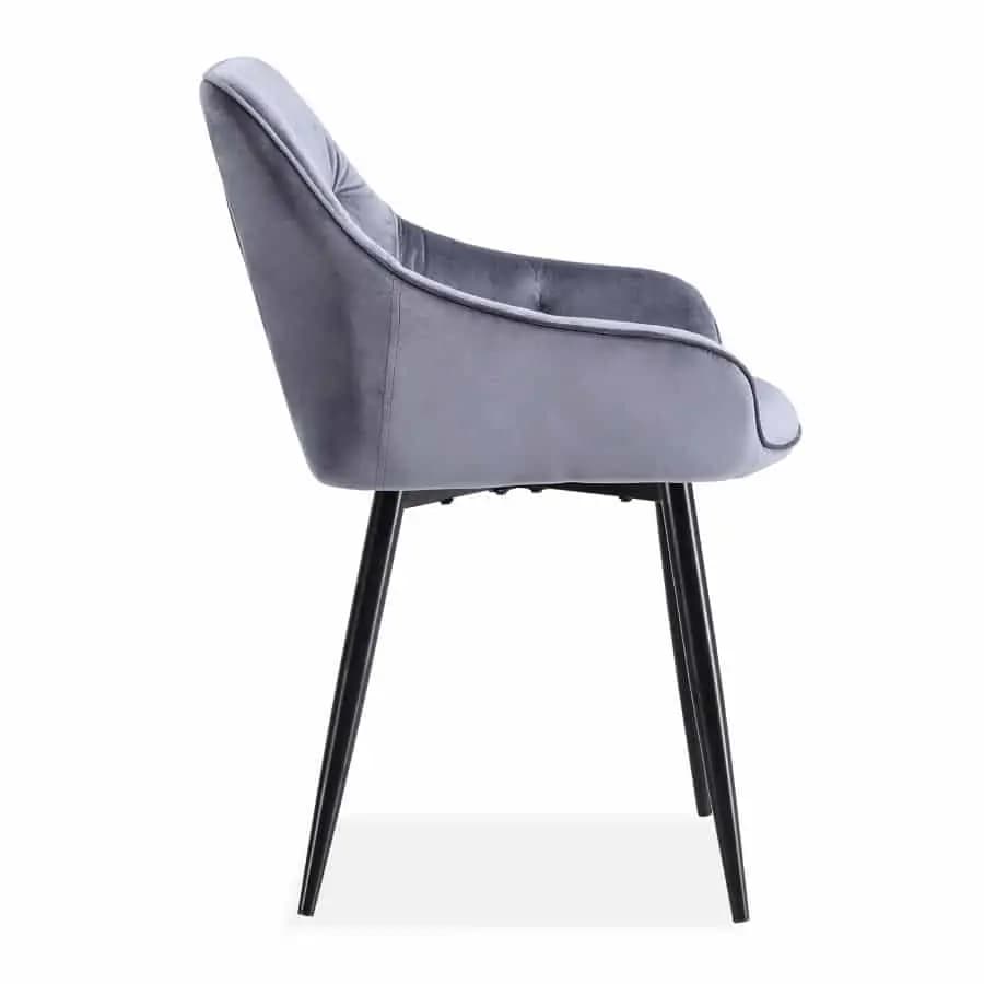 Halmar Jídelní křeslo K487 - šedé - náhled 4