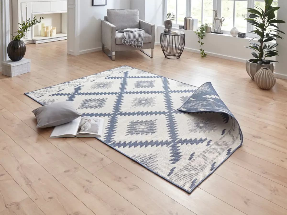 NORTHRUGS - Hanse Home koberce Kusový koberec Twin Supreme 103430 Malibu blue creme 120x170 cm - náhled 3