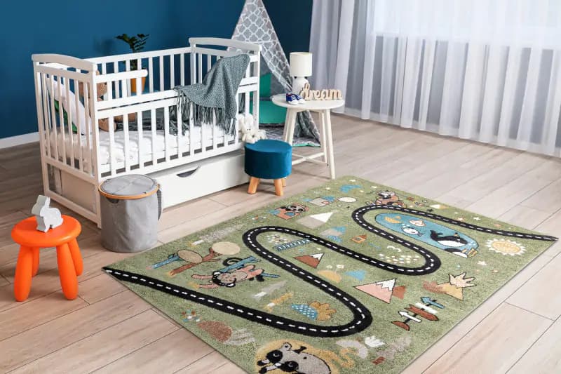Dywany Łuszczów Dětský kusový koberec Fun Route Street animals green 80x150 cm - náhled 4