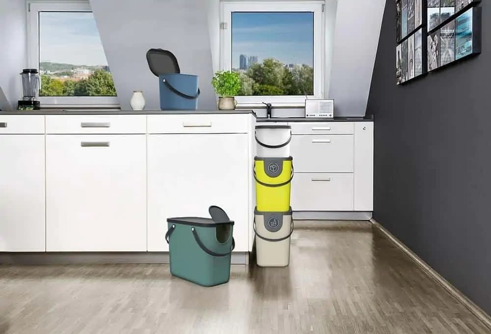 ROTHO Systém třídění odpadu ALBULA box 6L - bílý - náhled 3