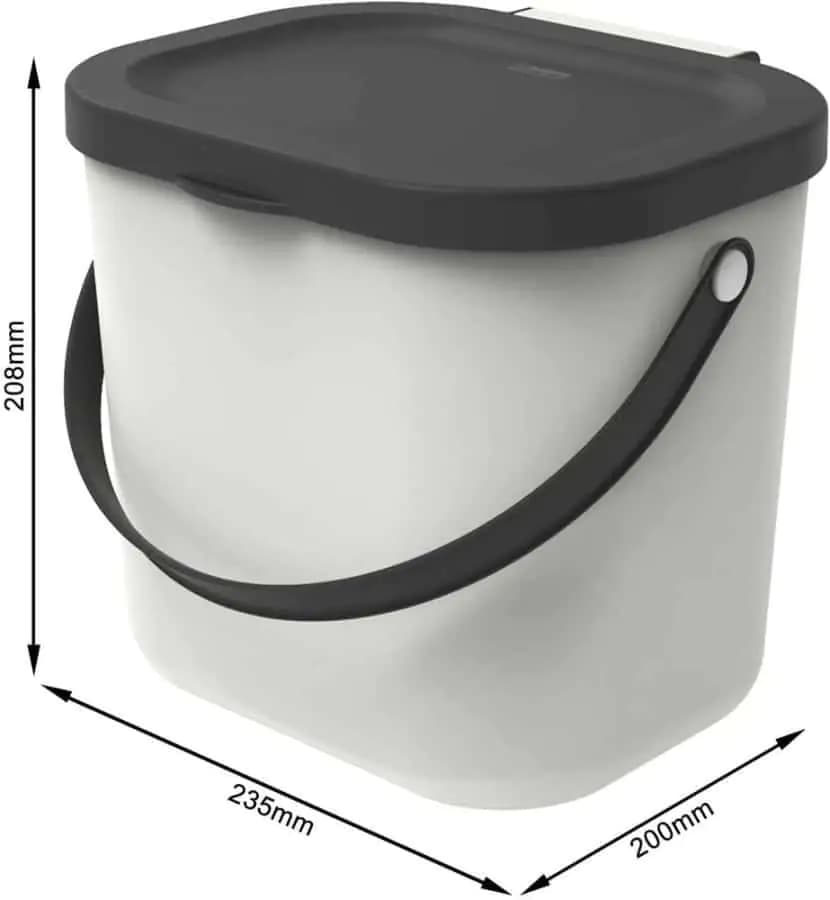 ROTHO Systém třídění odpadu ALBULA box 6L - bílý - náhled 4