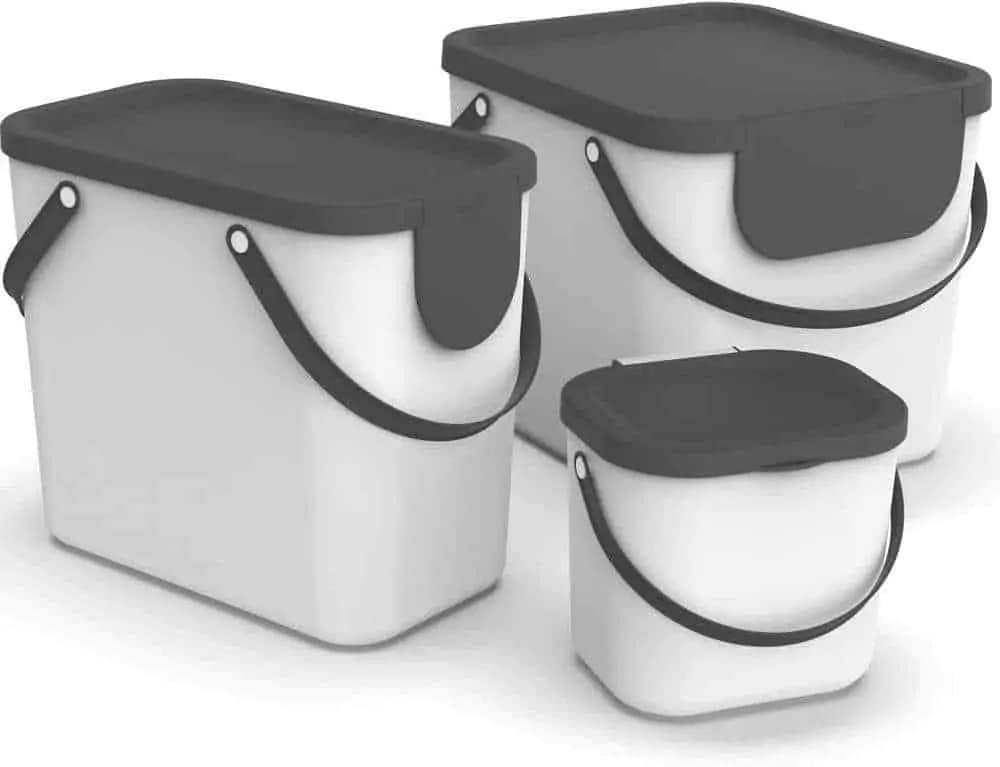 ROTHO Systém třídění odpadu ALBULA box 40L - bílá - náhled 3
