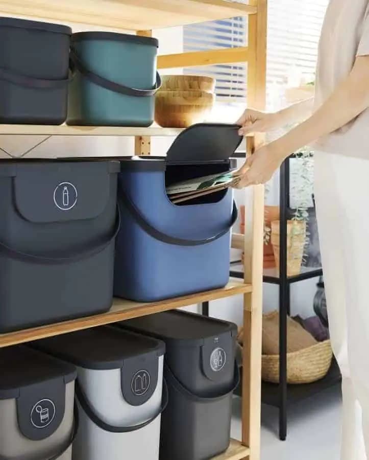 ROTHO Systém třídění odpadu ALBULA box 40L - modrá - náhled 2