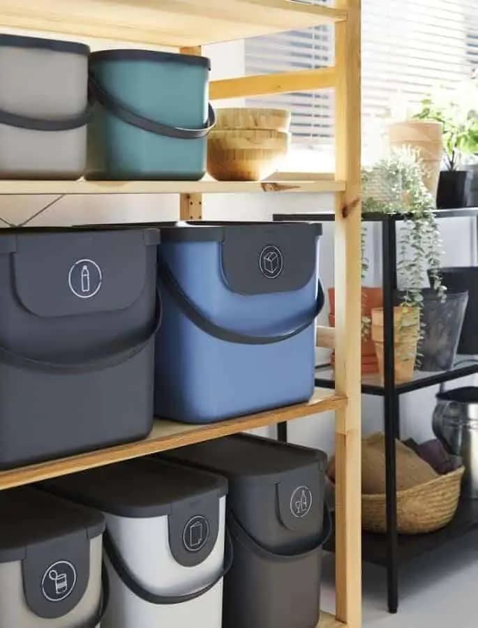 ROTHO Systém třídění odpadu ALBULA box 40L - modrá - náhled 3