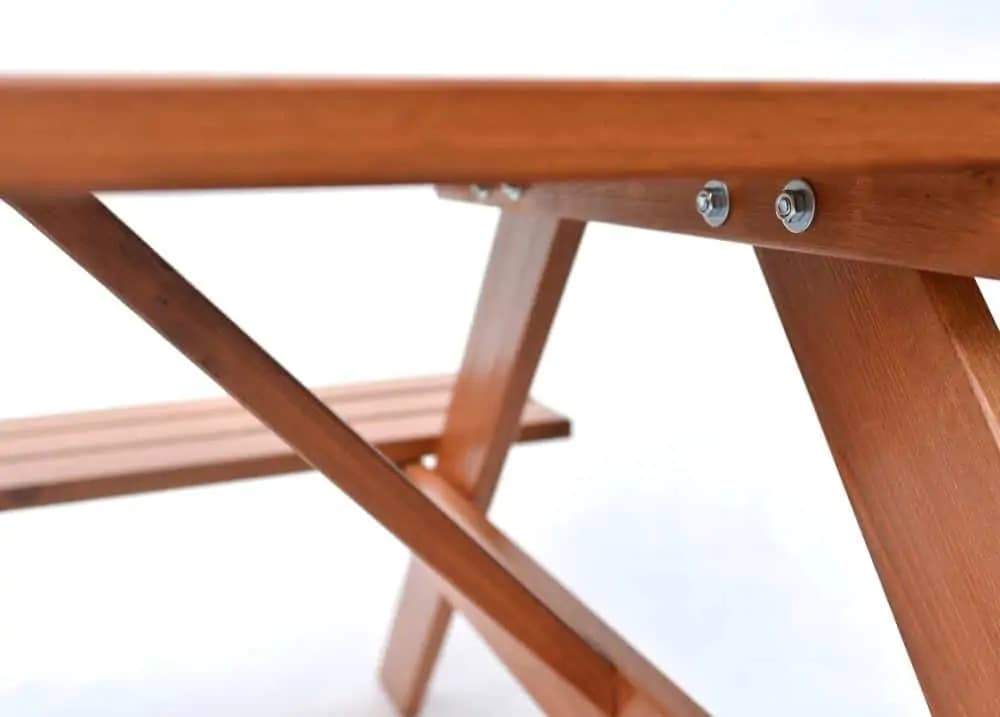 Rojaplast PIKNIK zahradní set dřevěný - 200 cm - lakovaný - náhled 4