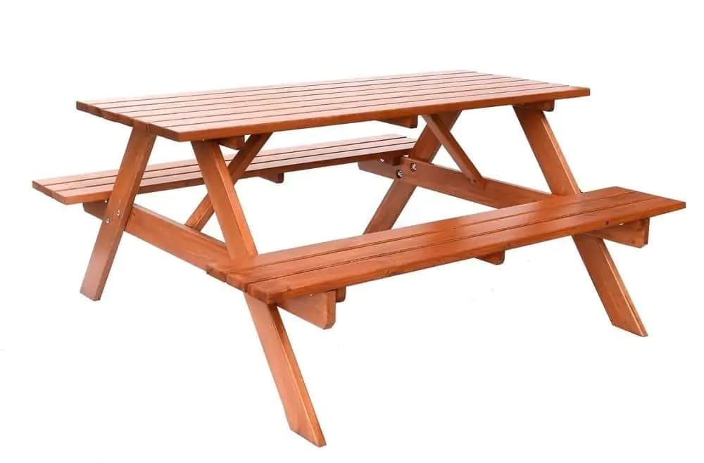 Rojaplast PIKNIK zahradní set dřevěný - 200 cm - lakovaný - náhled 5