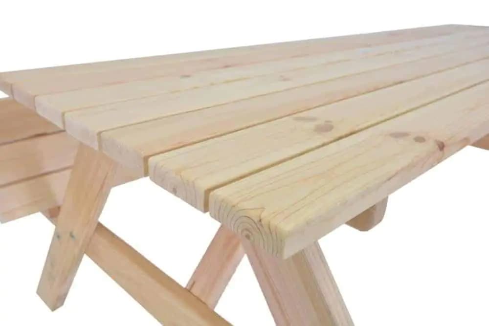 Rojaplast PIKNIK zahradní set dřevěný SE SKLOPNÝMI LAVIČKAMI - 180 cm - přírodní - náhled 4