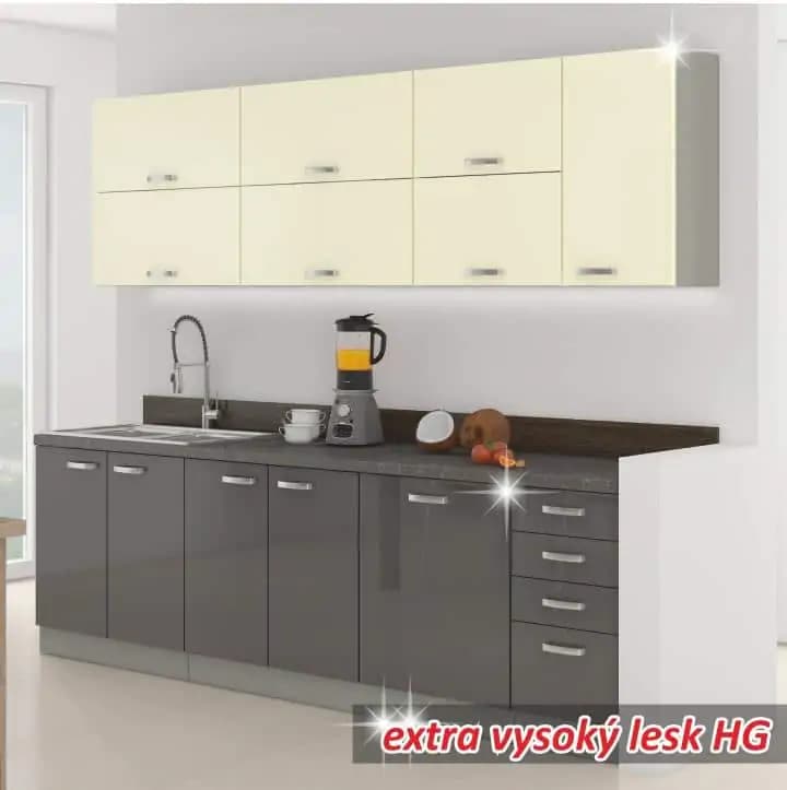 Tempo Kondela Kuchyňská skříňka PRADO 80 ZL 2F BB - šedá - náhled 3