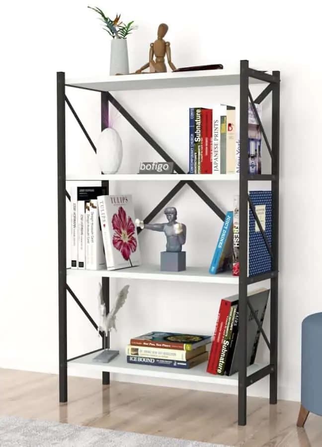 Casarredo Regál KEPLER bílá 4 police - náhled 3