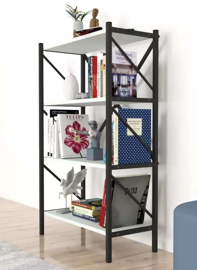 Casarredo Regál KEPLER bílá 4 police - náhled 4