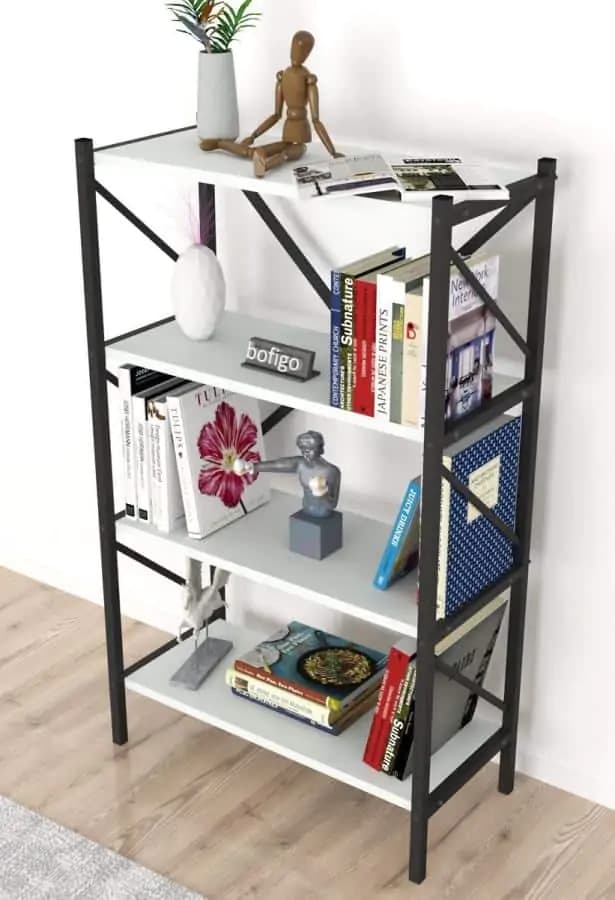 Casarredo Regál KEPLER bílá 4 police - náhled 5