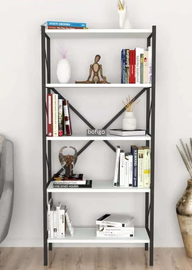 Casarredo Regál KEPLER bílá 5 polic - náhled 2