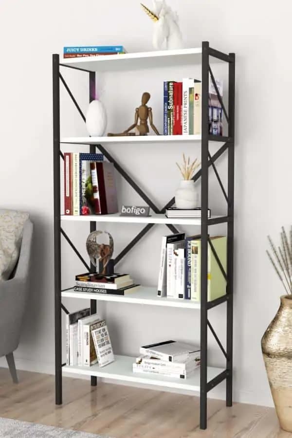 Casarredo Regál KEPLER bílá 5 polic - náhled 3
