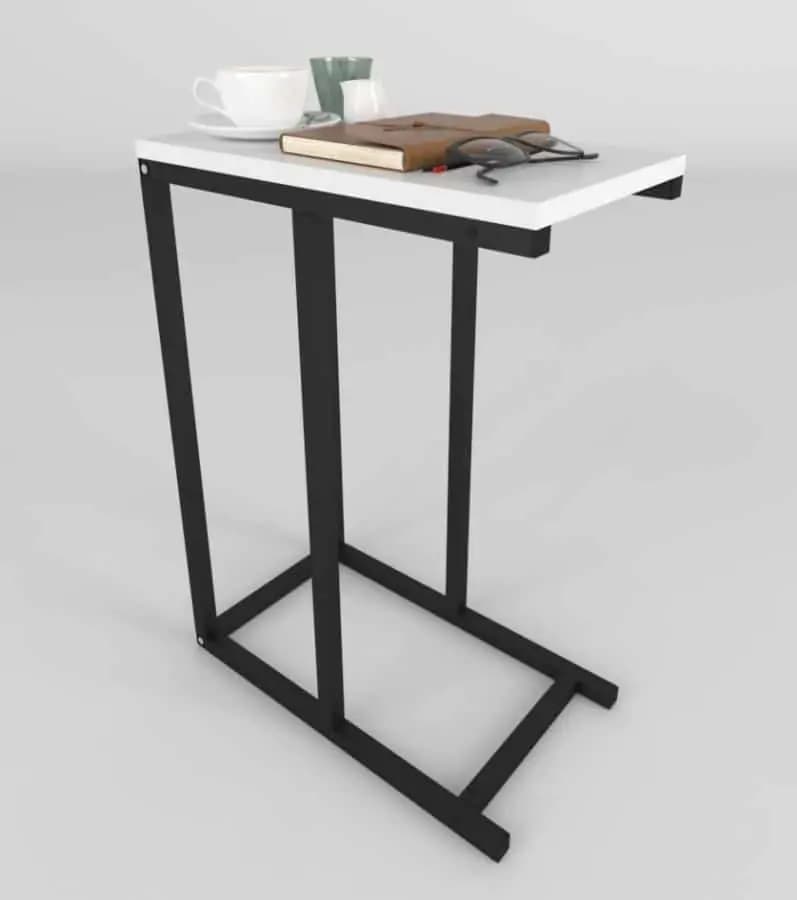 Casarredo Odkládací stolek PAOLINI - bílá deska - náhled 3