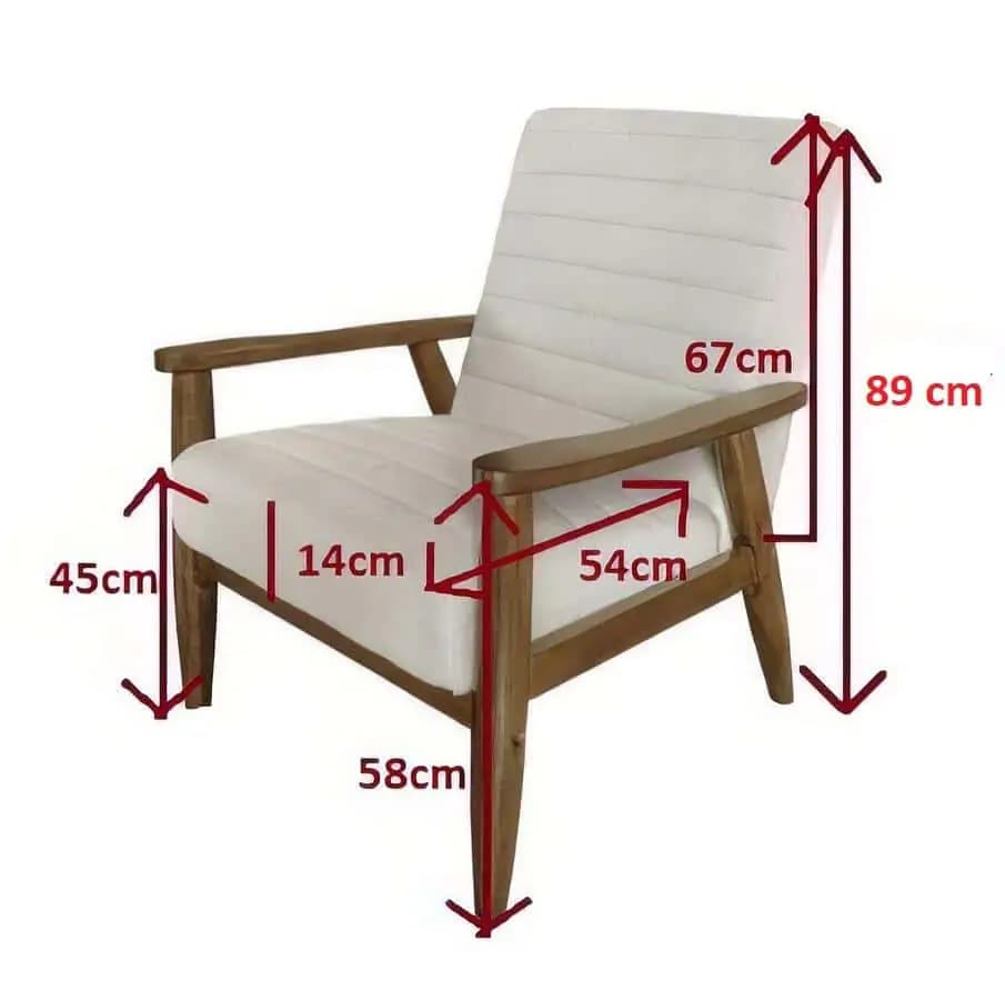 Casarredo Čalouněné křeslo TIMI bílá/ořech - náhled 3