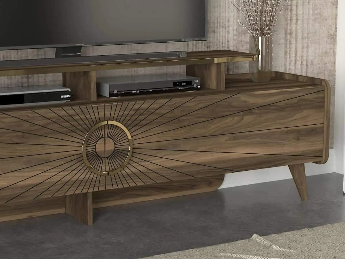 Casarredo Televizní stolek se závěsným regálem KERSTIN ořech - náhled 5