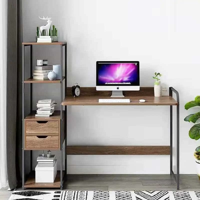 Casarredo OFFO psací stůl s regálem černý/ořech - náhled 3