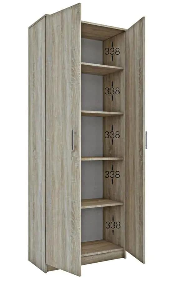 Casarredo Skříň 2D OFFICE III dub sonoma - náhled 3