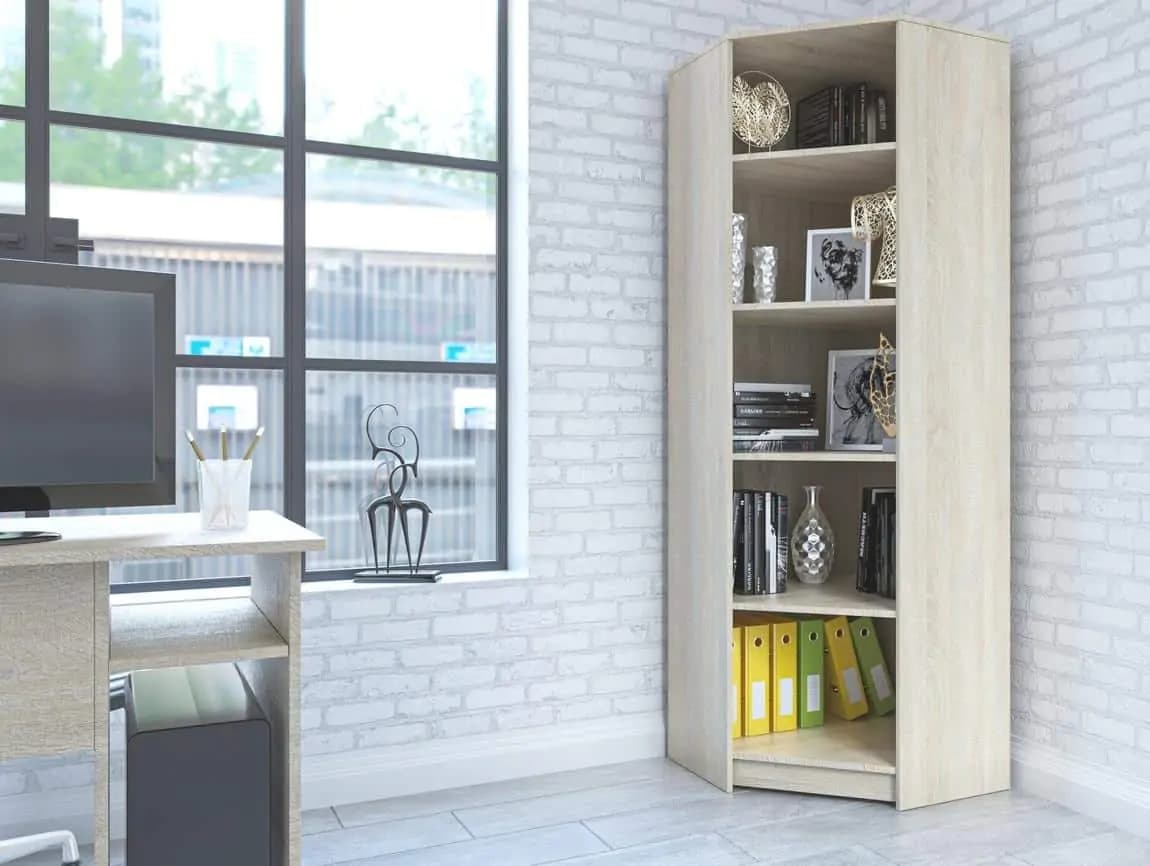 Casarredo Rohový skříňový regál OFFICE III dub sonoma - náhled 3
