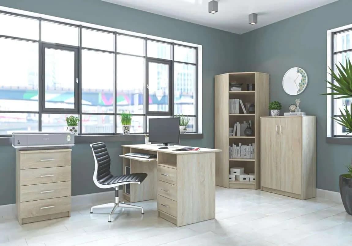 Casarredo Rohový skříňový regál OFFICE III dub sonoma - náhled 4