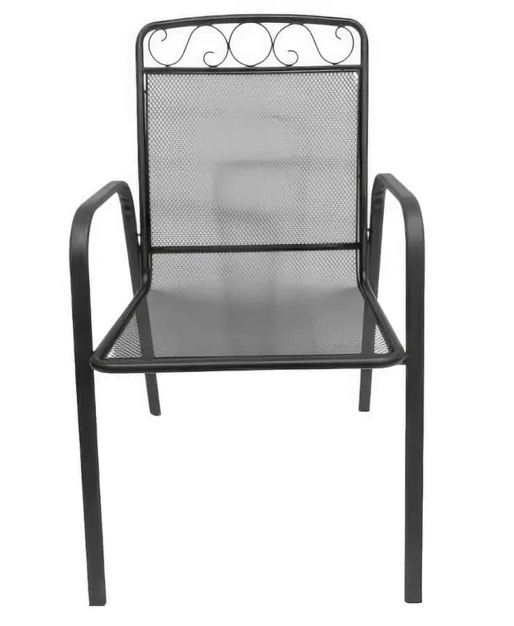 Casarredo Zahradní kovové křeslo BRUSEL černé - náhled 2