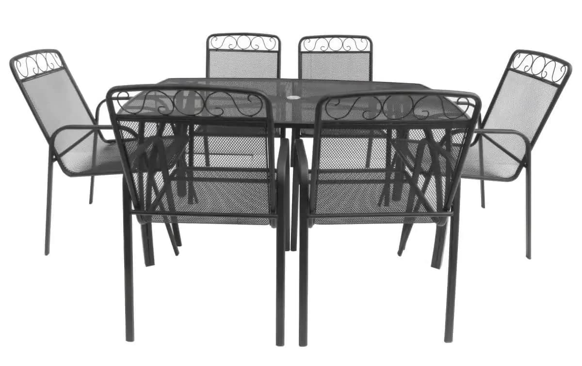 Casarredo Zahradní kovové křeslo BRUSEL černé - náhled 5
