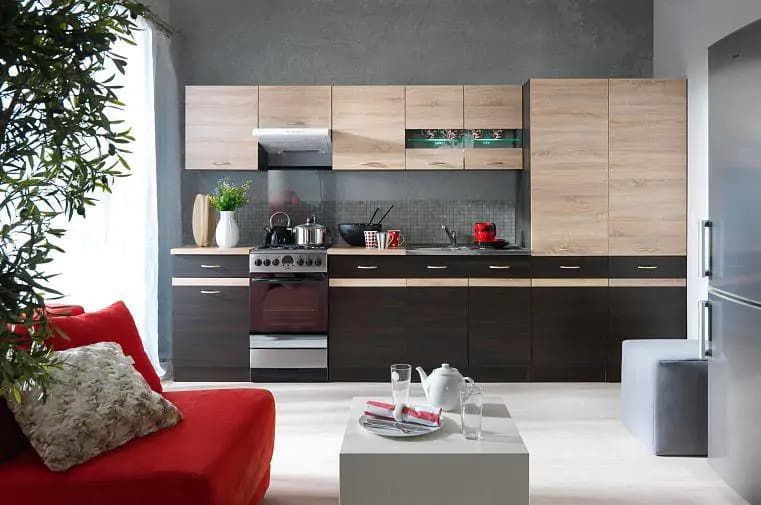 BRW Kuchyňská skříňka Junona Line G2D/60/57 dvířka Dub sonoma/korpus wenge - náhled 3