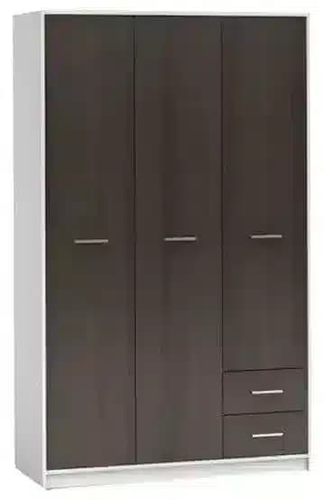 BRW Skříň Nepo SZF3D2S Bílá - náhled 3