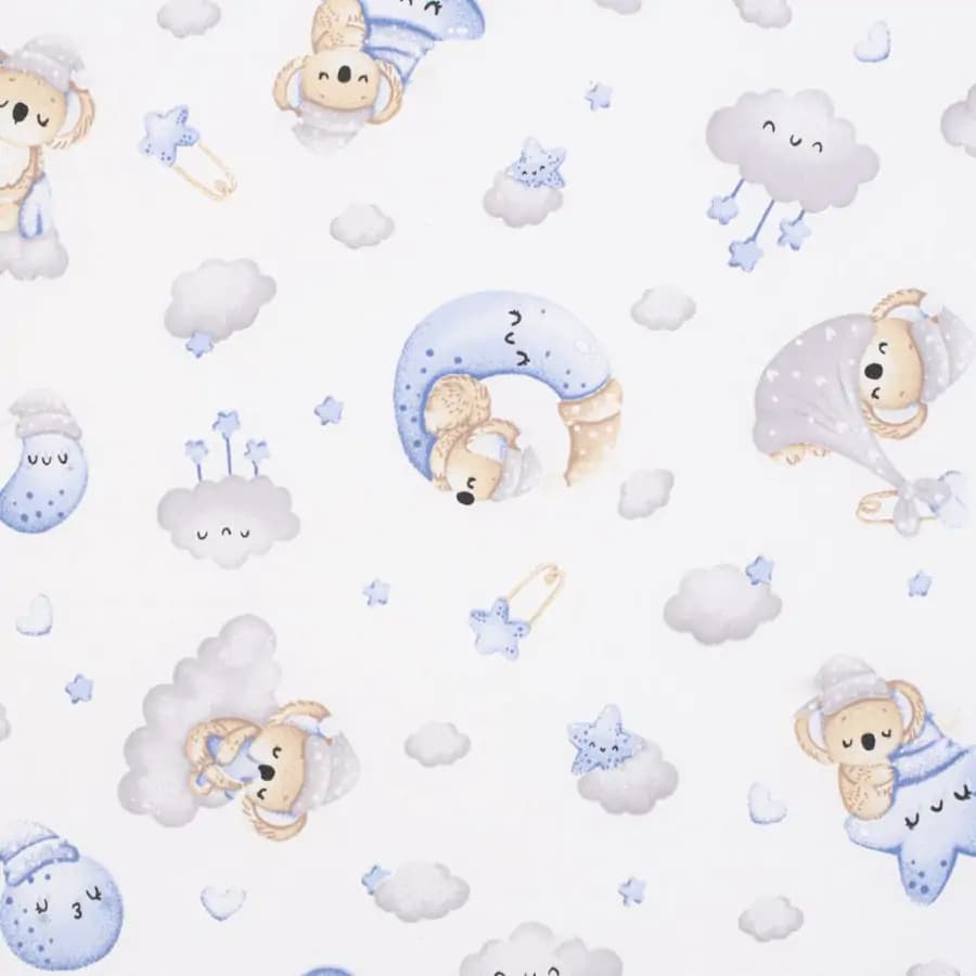 NEW BABY Dětská pěnová matrace New Baby STANDARD 120x60x6 cm koala modrá - náhled 2