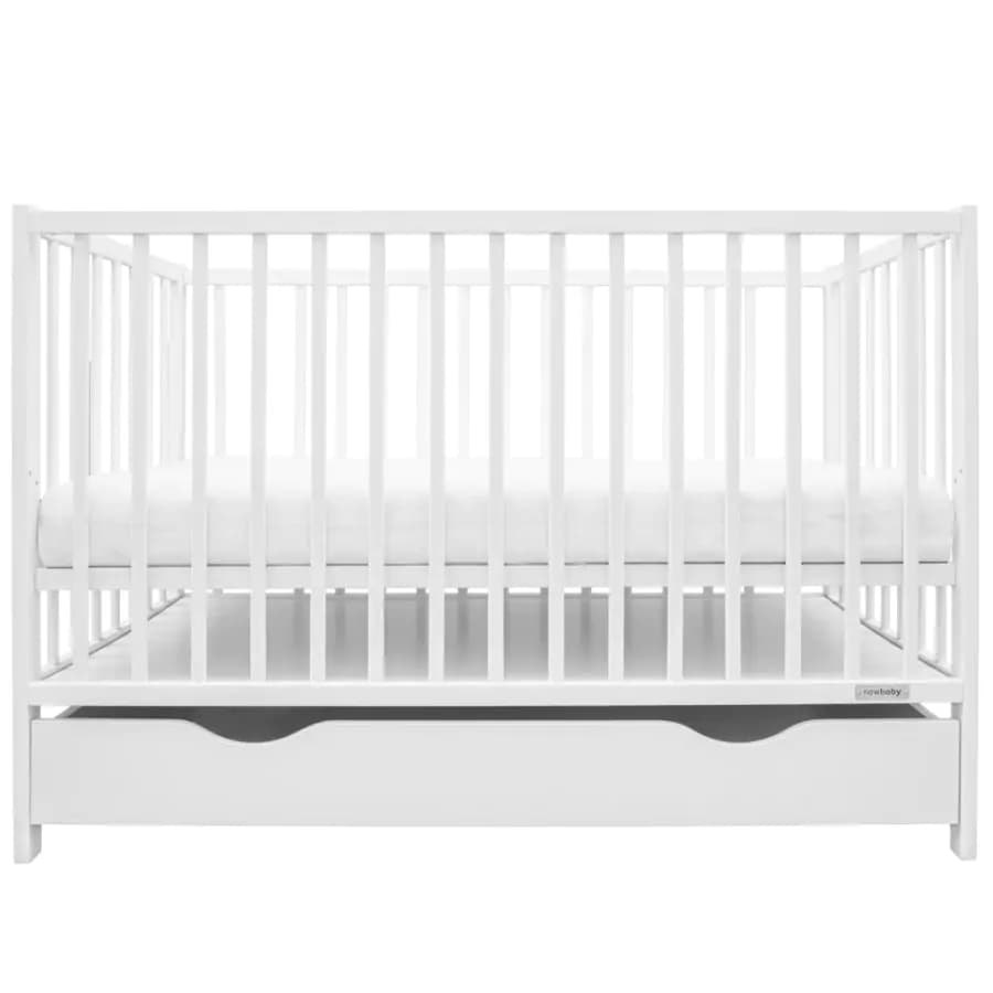 NEW BABY Dětská postýlka se šuplíkem New Baby BASIC bílá - náhled 2