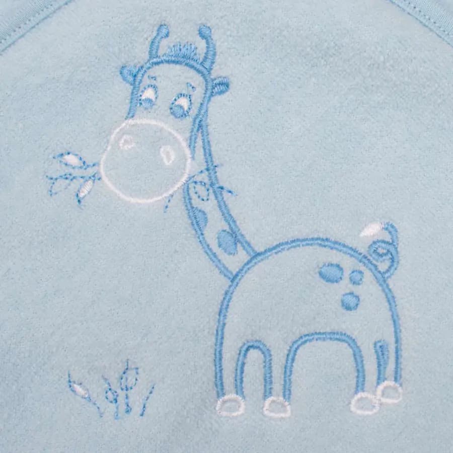 NEW BABY Dětská froté osuška s kapucí New Baby 100x100 modrá žirafka - náhled 3