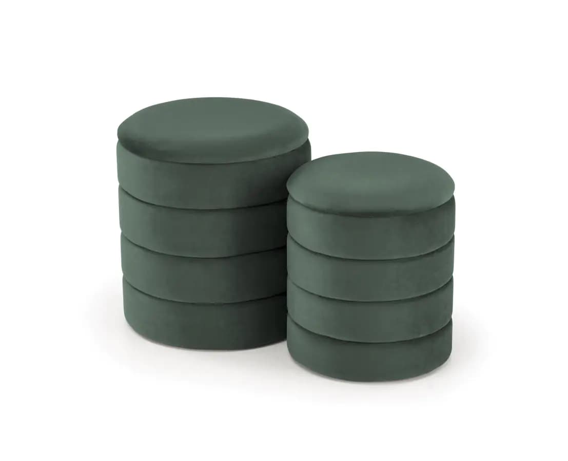 Halmar Taburety PACHO set 2 kusů - zelené