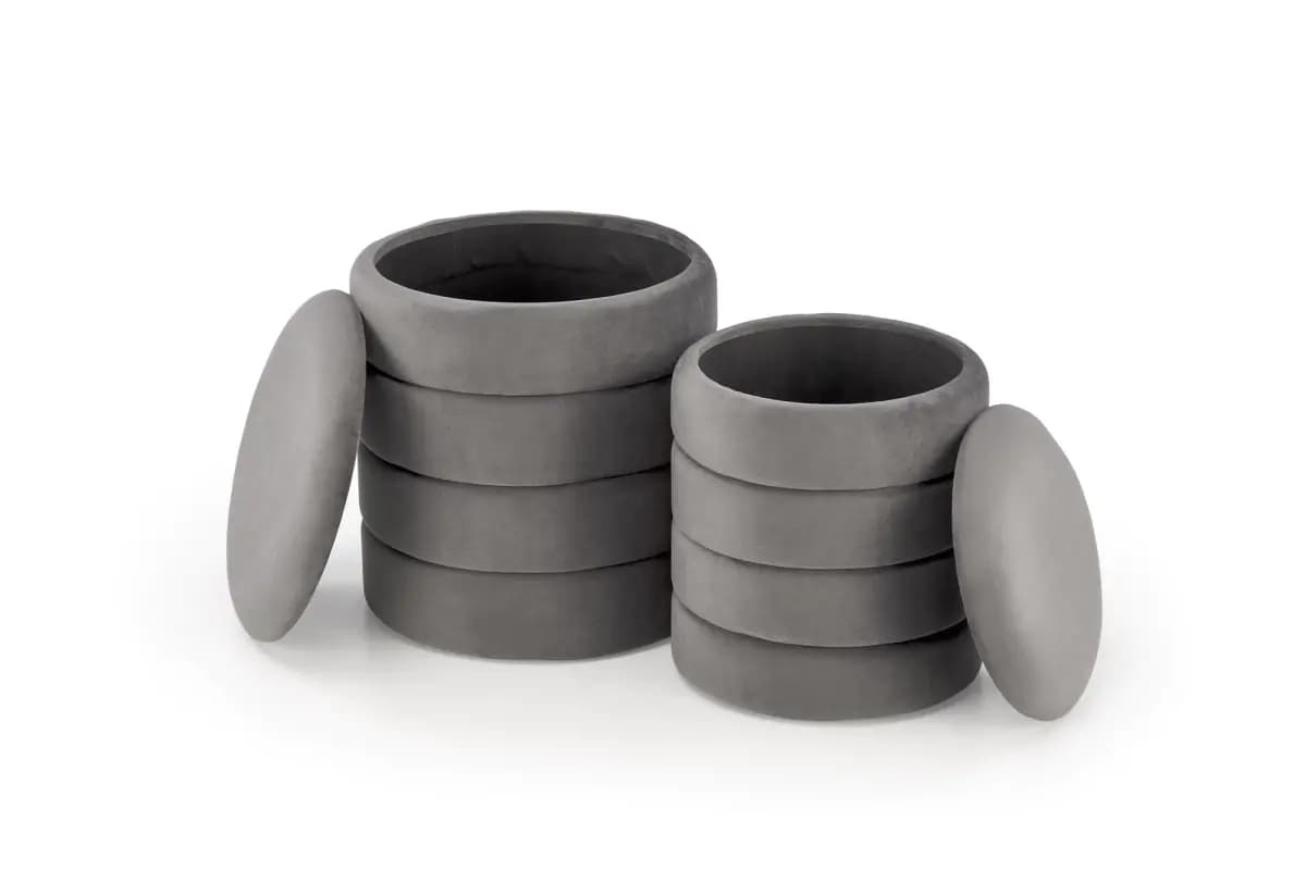Halmar Taburety PACHO set 2 kusů - šedé - náhled 2