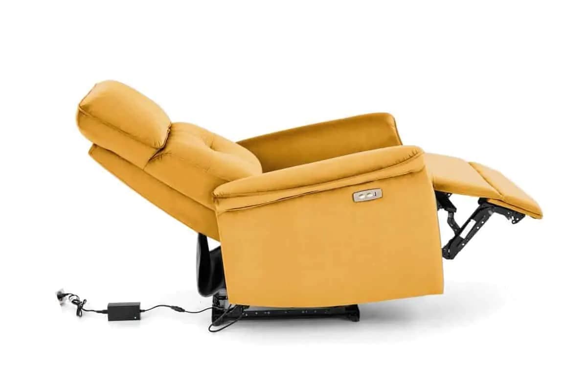 Halmar Relaxační křeslo SEMIR - žluté - náhled 2