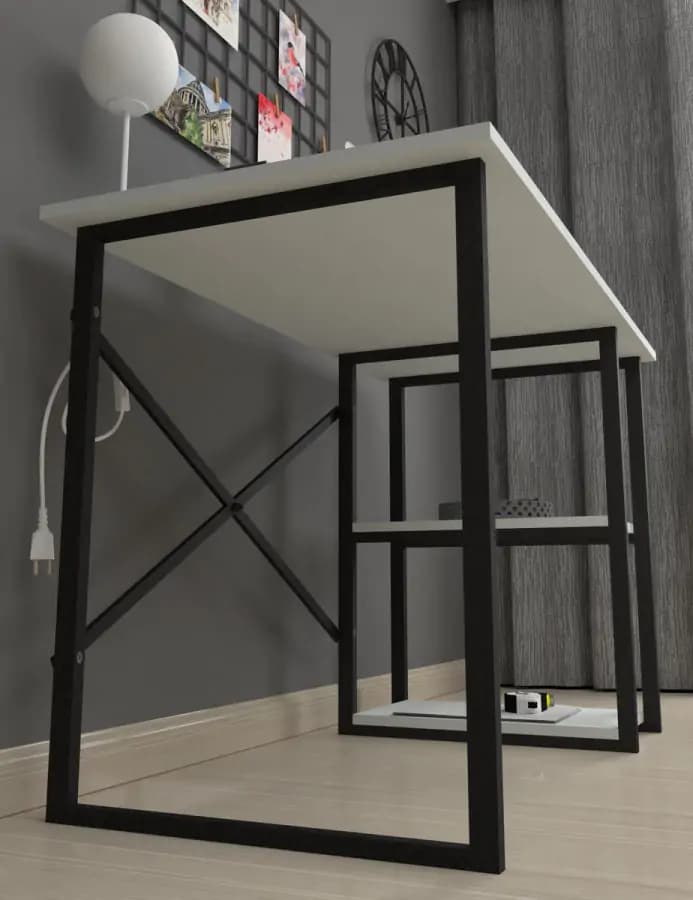 Casarredo Psací stůl s policemi 60x120 cm IRVING bílá - náhled 5